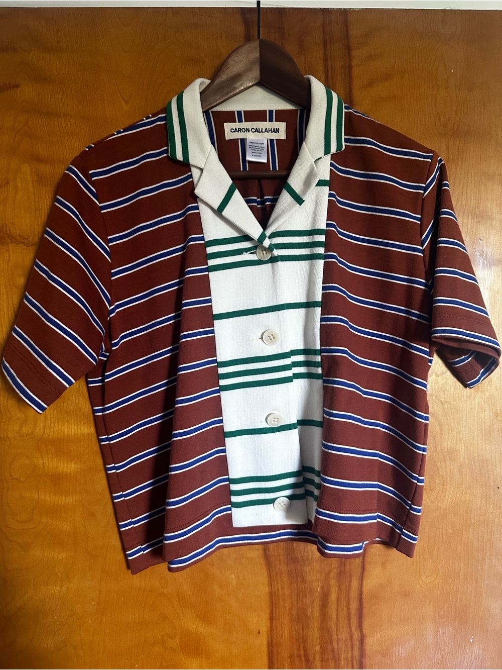 Caron Callahan Women’s Mixed Striped Knit Jeanie Shirt